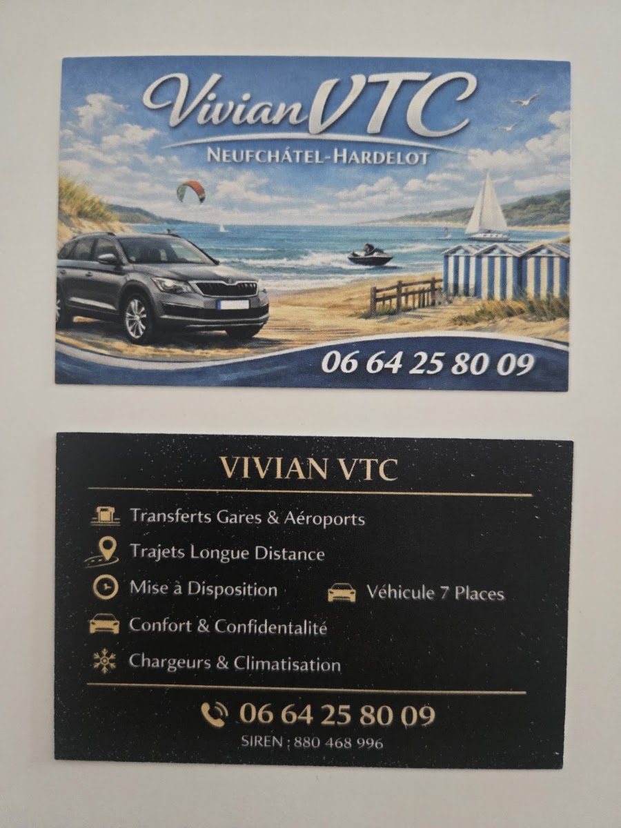 Véhicule de Vivian VTC Neufchatel Hardelot